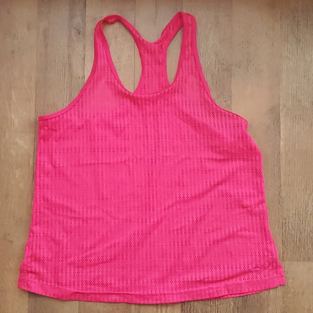 C9 Champion Girls Pink Athletic Mesh Tank Top and Grey Shorts Outfit Girls 14-16
